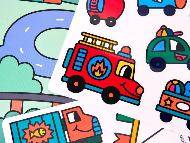 Kit de stickers Montessori - Vroom Vroom - Omy