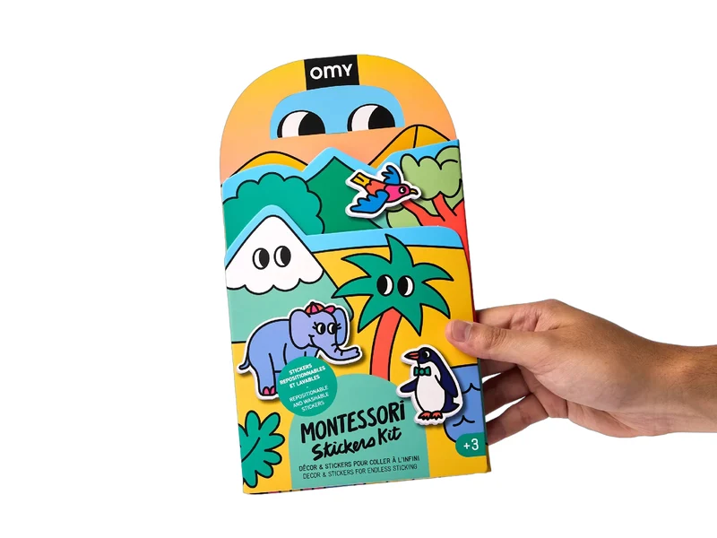 Kit de stickers Montessori - Animals - Omy