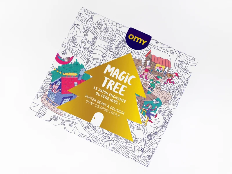 Poster géant à colorier - MAGIC TREE - OMY