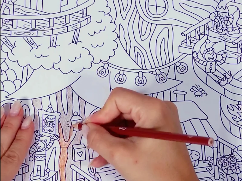Poster géant à colorier - MAGIC TREE - OMY