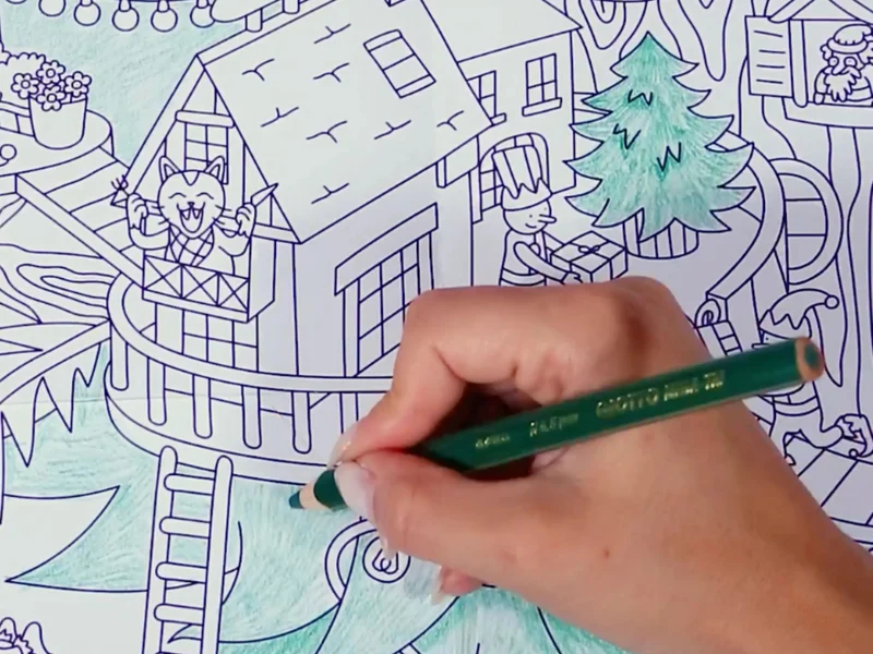 Poster géant à colorier - MAGIC TREE - OMY