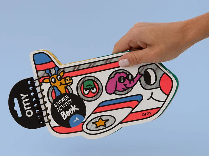 Carnet de stickers multi-activités - Avion - Omy