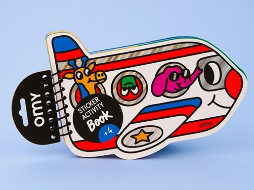 Carnet de stickers multi-activités - Avion - Omy