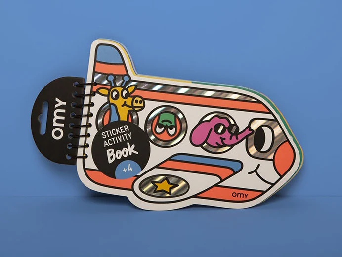 Carnet de stickers multi-activités - Avion - Omy