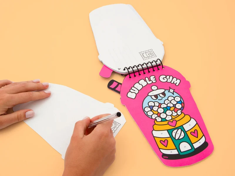 Carnet stickers au numéro - Bubble Tea - Omy