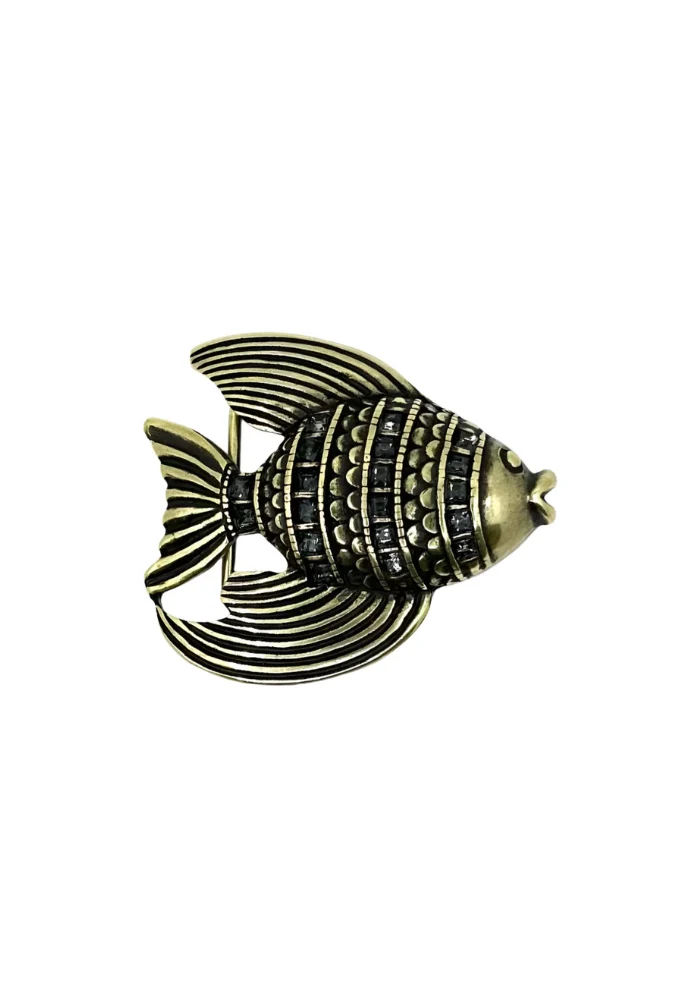 Boucle De Ceinture Poisson Doré