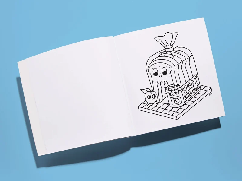 Cahier de coloriage Cozy Art - Supermarket - OMY
