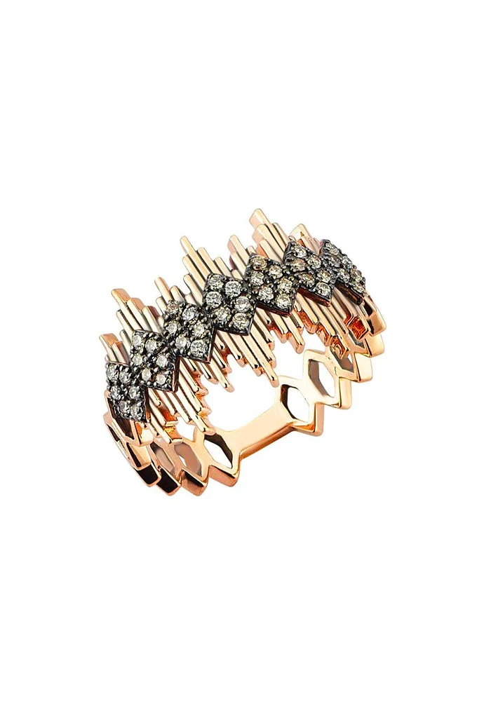 Bague Apex Diamants Champagne