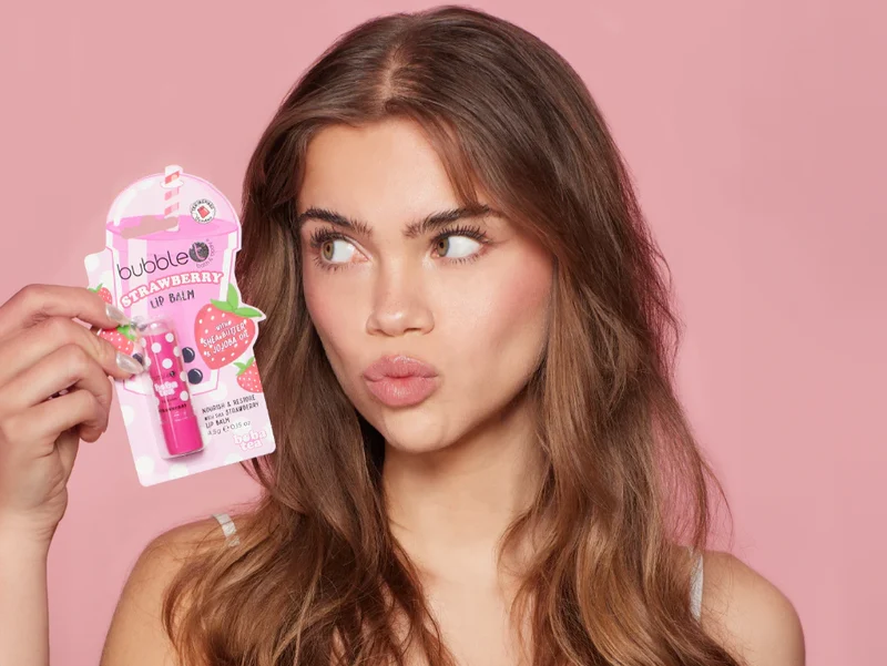 Baume à lèvres Boba Tea Strawberry - Bubble T Cosmetics