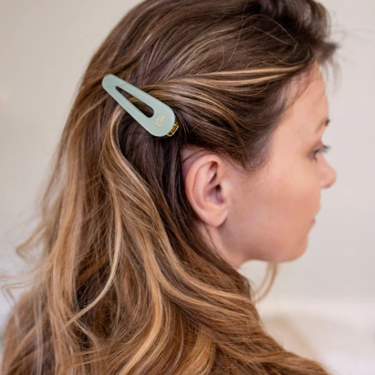 Barrettes Vert d'Eau - Bachca