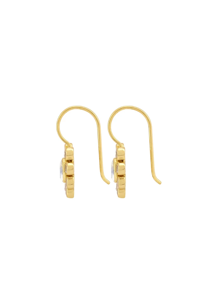 Boucles D'oreilles 9 Planètes Pierre De Lune