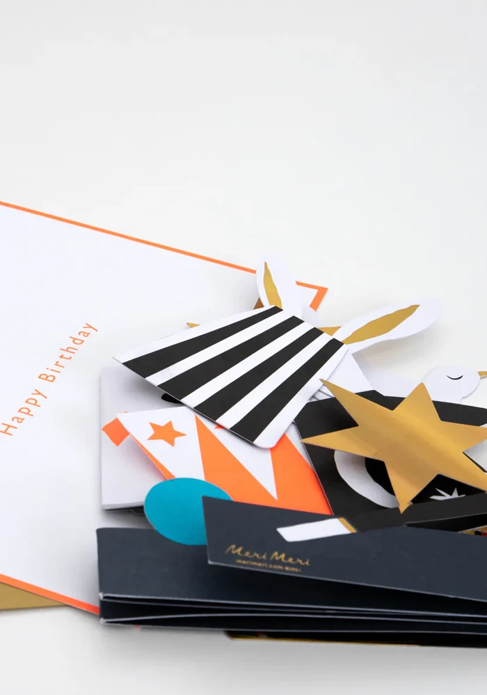 Carte d'Anniversaire Magicien En Accordéon