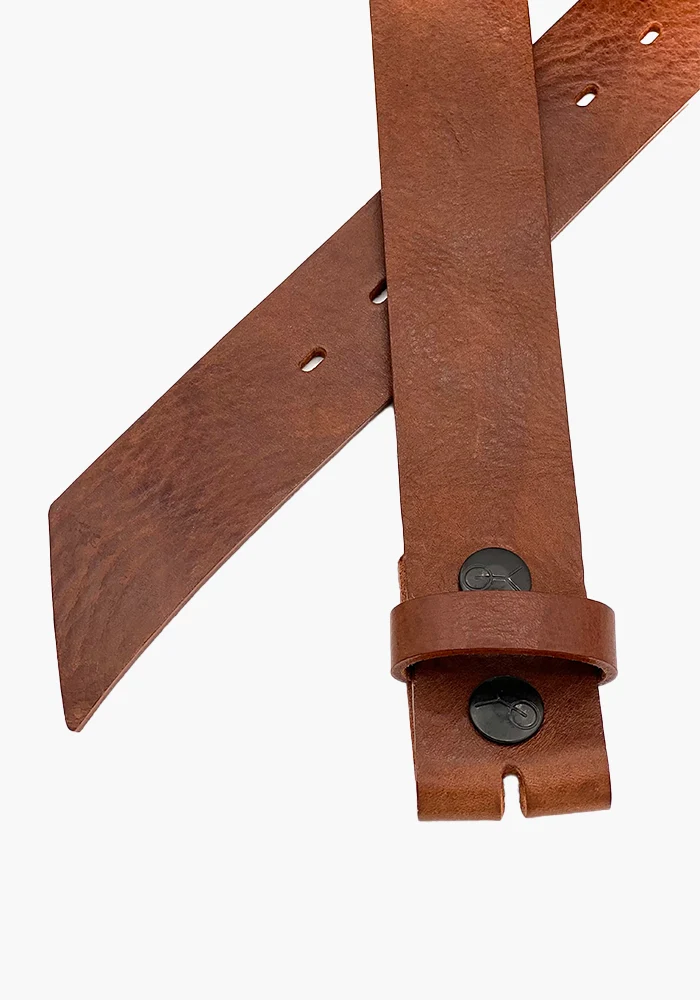 Tige De Ceinture Cuir Preto Brown