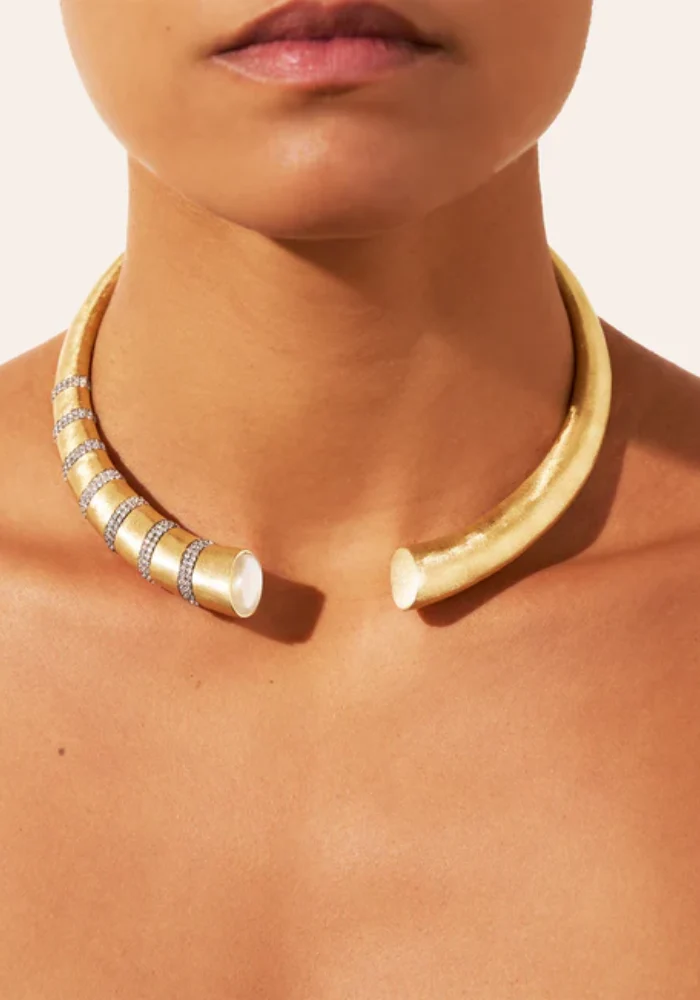 Collier Torque Minuit Nacre
