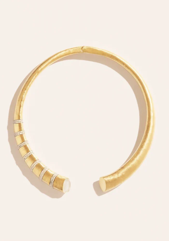 Collier Torque Minuit Nacre