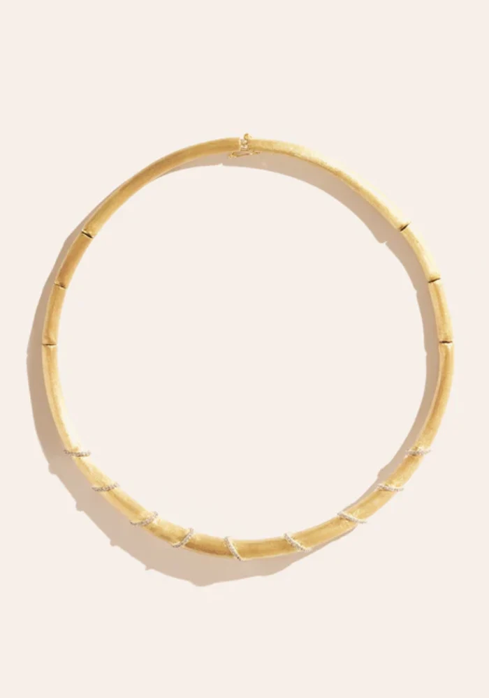 Collier Minuit Zircons Blancs