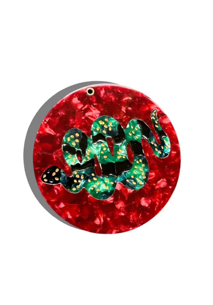 Miroir Rond Serpent