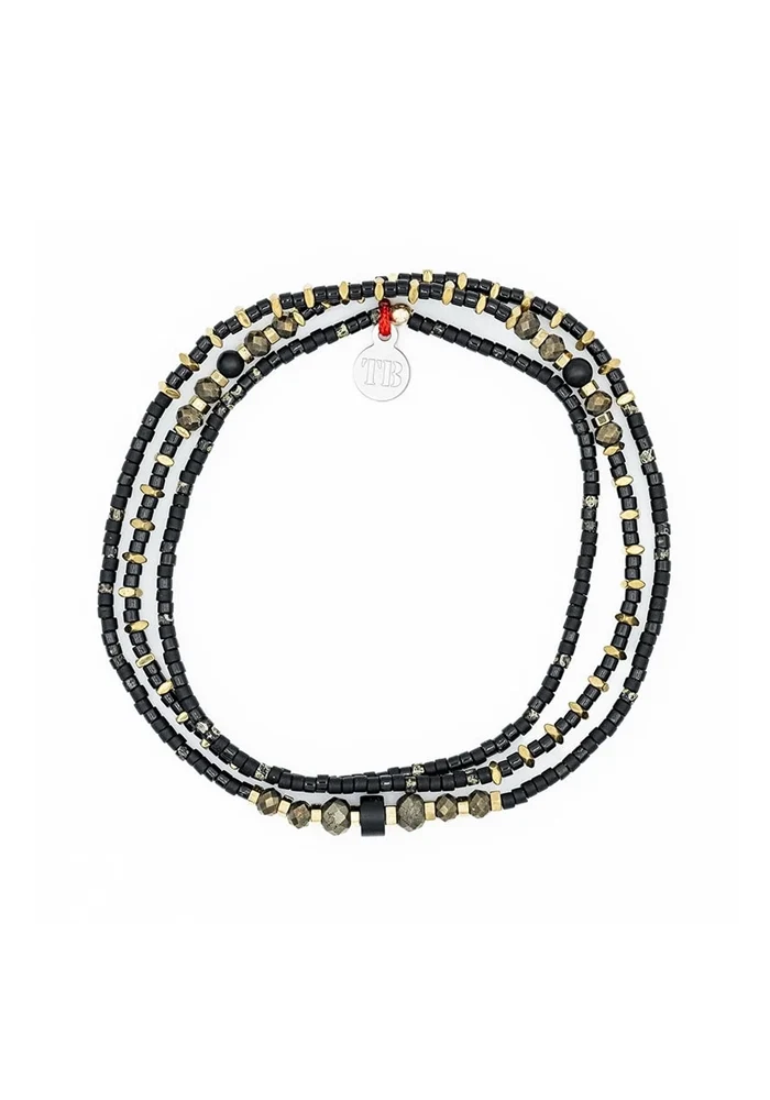 Bracelet 3 Tours Ou Collier Black Panther Slim