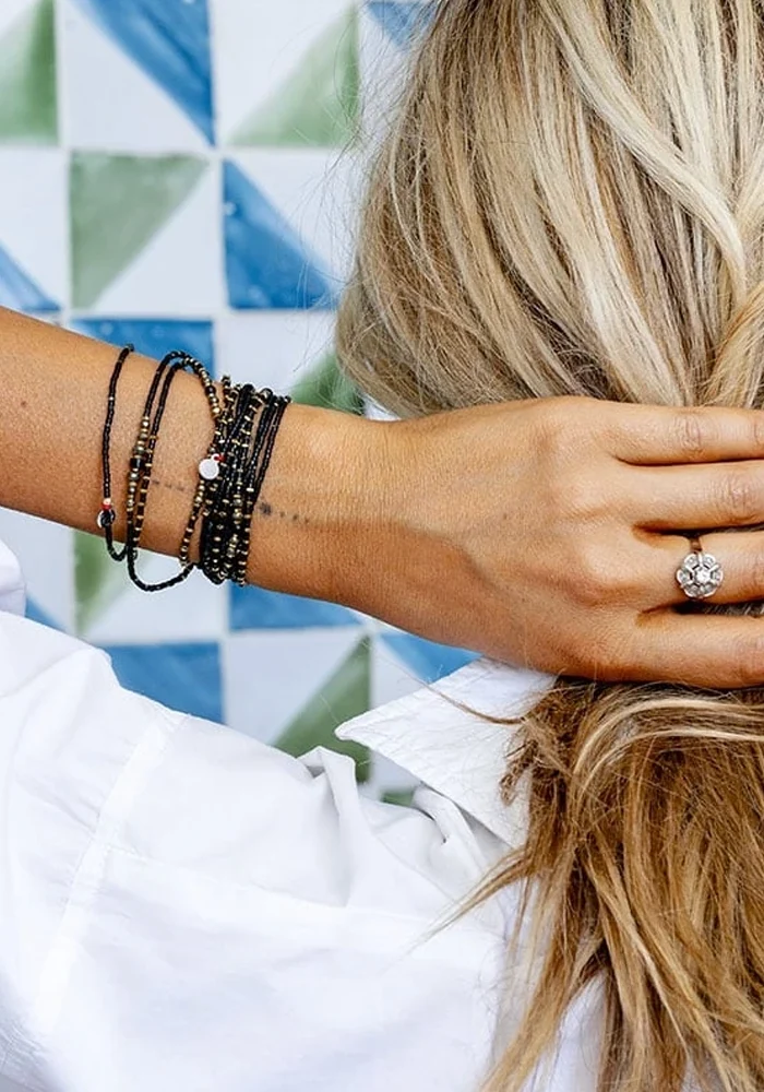 Bracelet 3 Tours Ou Collier Black Panther Slim
