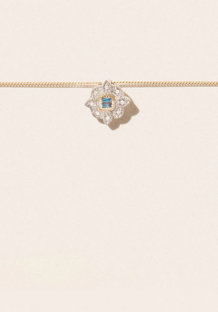 Collier Bettina London Blue Topaze
