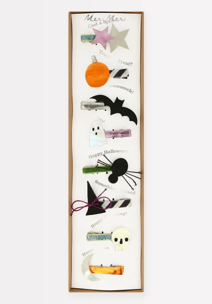 Lot De 8 Barrettes Halloween