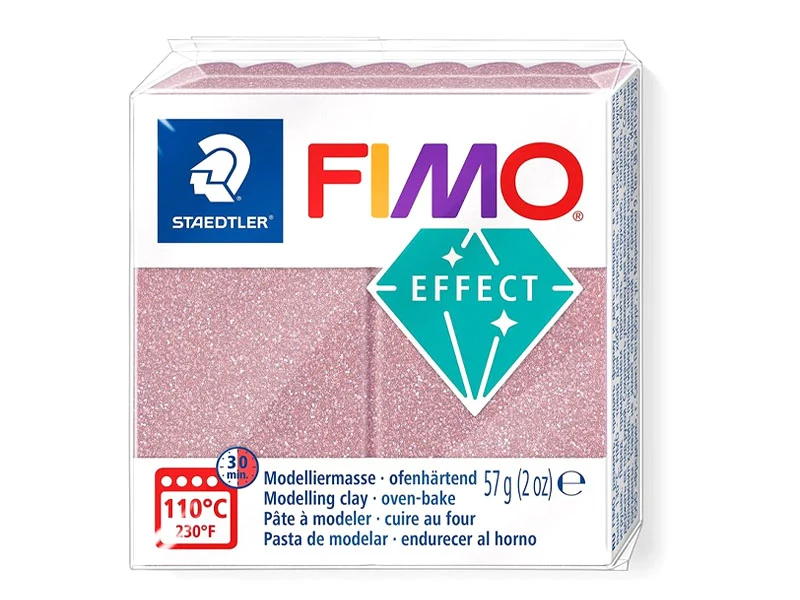 Pâte Fimo EFFECT Pailletée Or rose 212