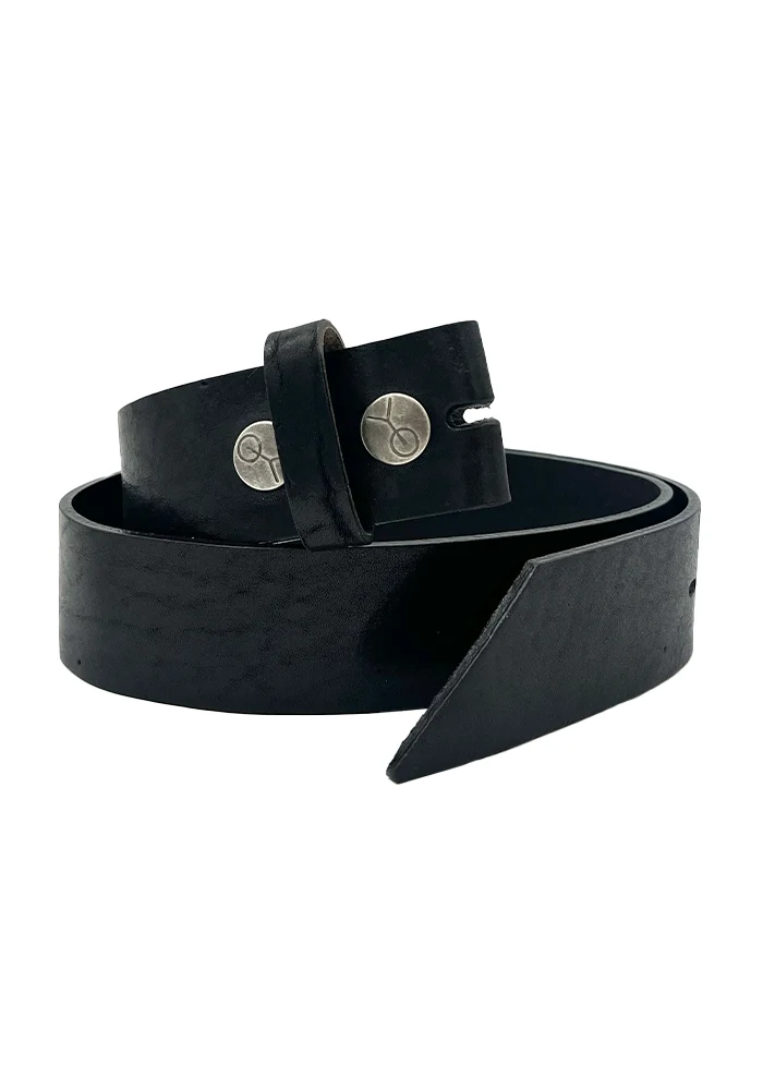 Tige De Ceinture Cuir Preto Noire