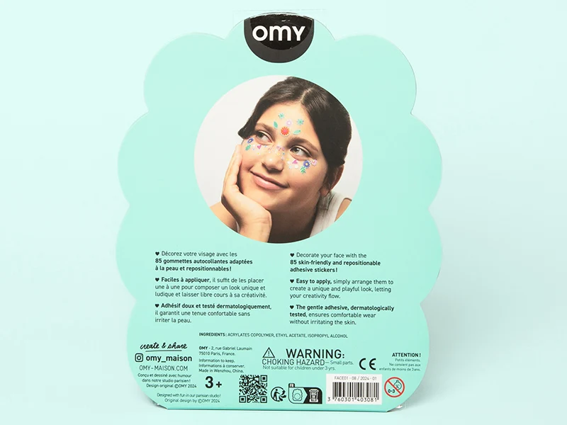 Stickers de visage - Flowers - OMY