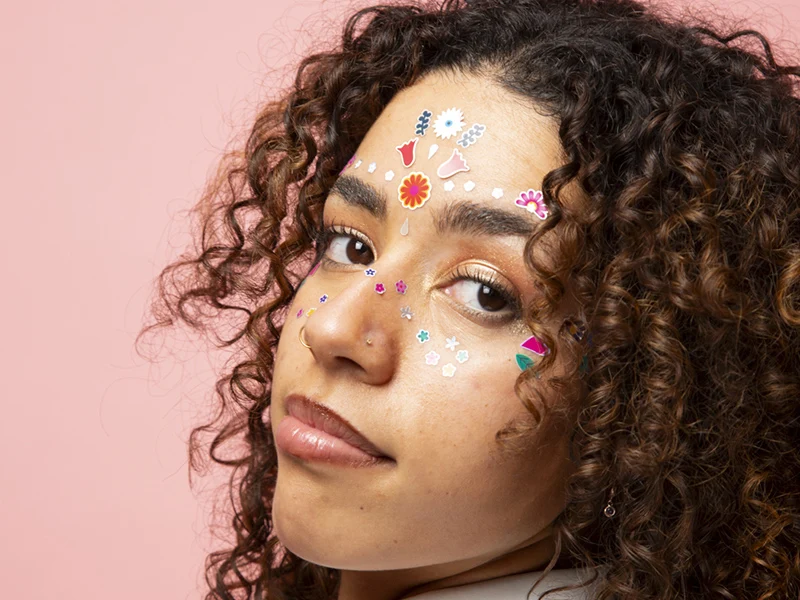 Stickers de visage - Flowers - OMY