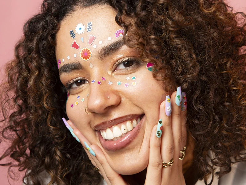 Stickers de visage - Flowers - OMY