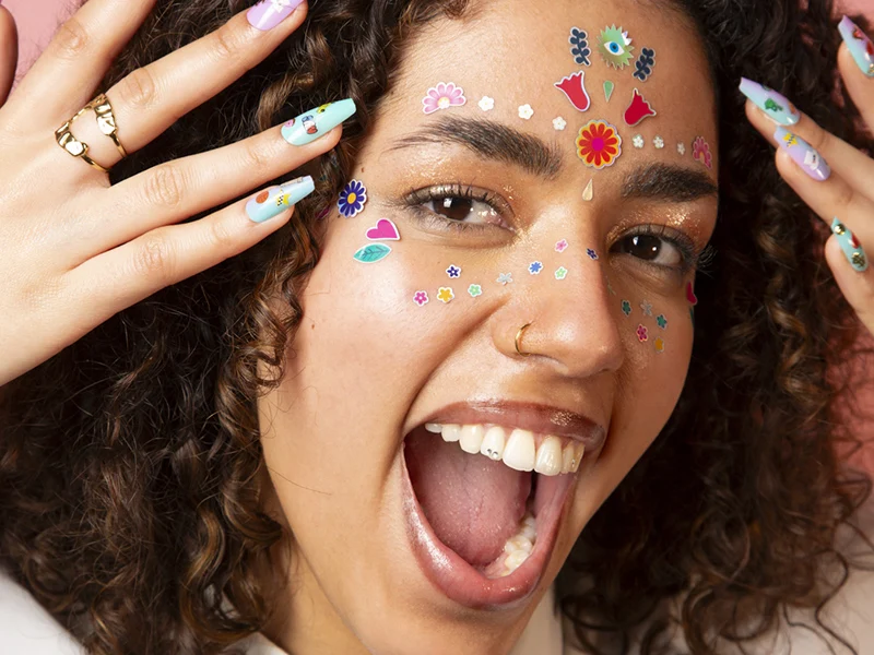 Stickers de visage - Flowers - OMY