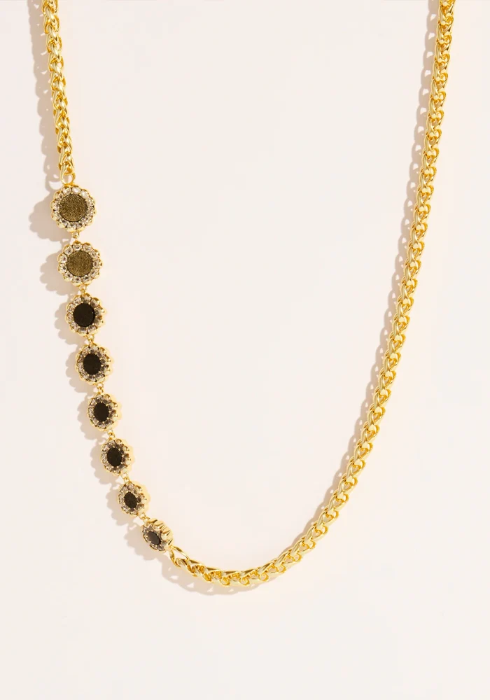 Collier Rive D'Or Obsidienne