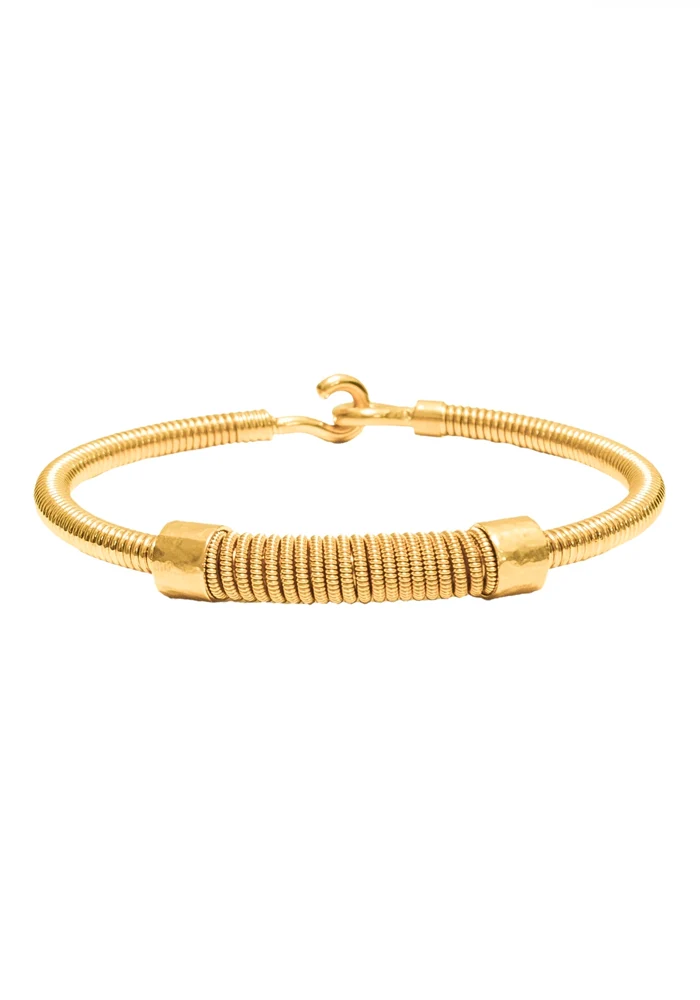 Bracelet Turn En Corde De Basse Doré