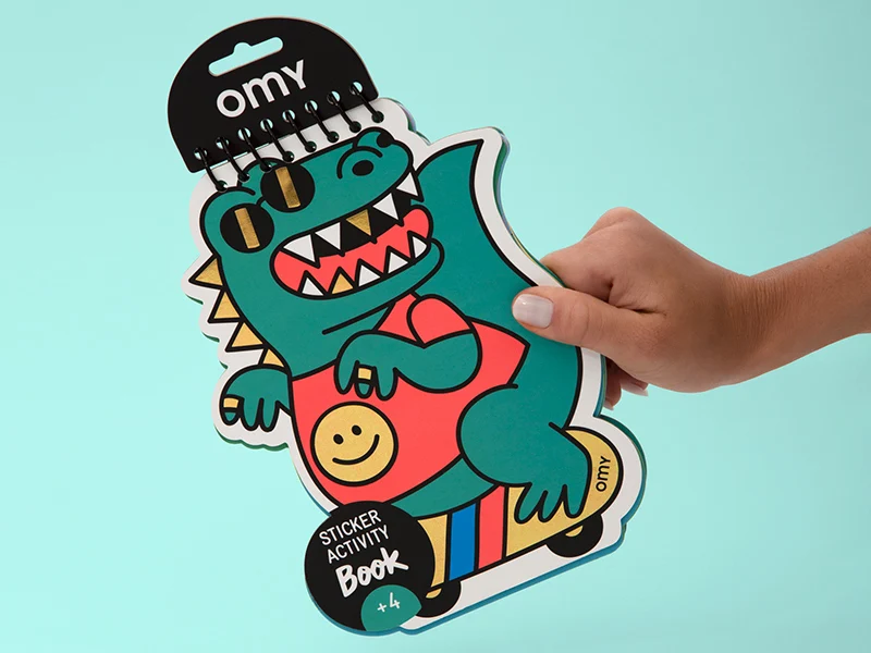 Carnet d'activité stickers - Dino de OMY