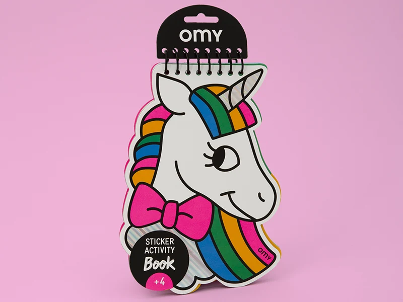 Carnet d'activité sticker - Lily la licorne