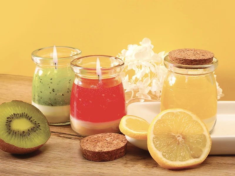Coffret kit DIY bougies fruitées 3 designs Graine Creative