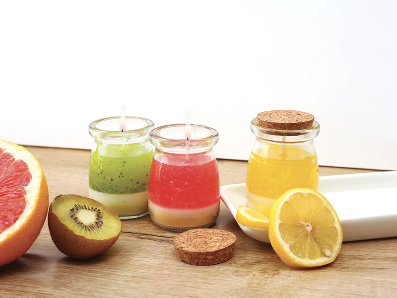 Coffret kit DIY bougies fruitées 3 designs Graine Creative