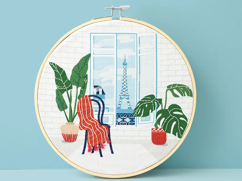 Kit broderie partielle - Paris