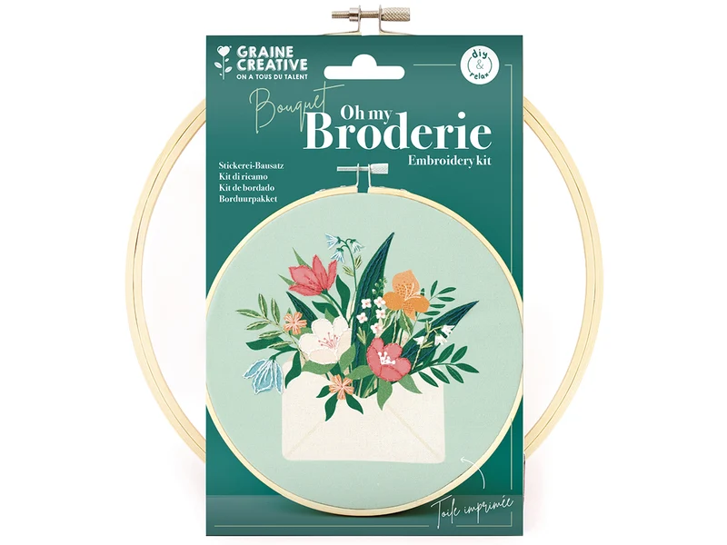 Kit broderie partielle - Bouquet