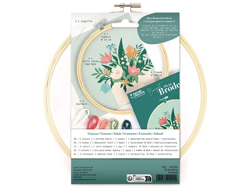 Kit broderie partielle - Bouquet