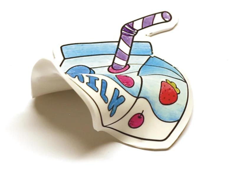 Kit plastique fou aimants kawaii à colorier pour enfants