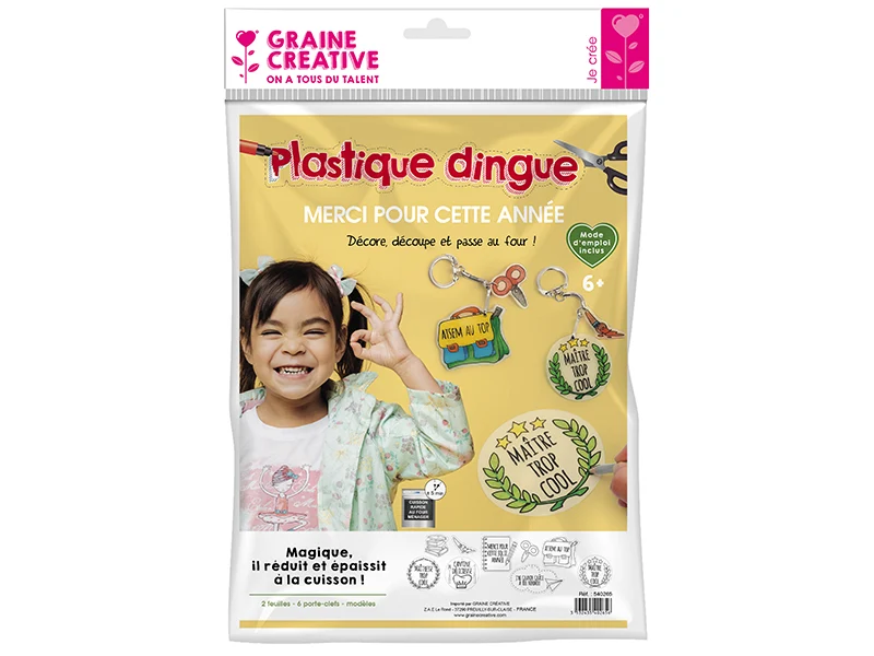 Kit plastique dingue Graine Créative merci pour cette année - créations enfants