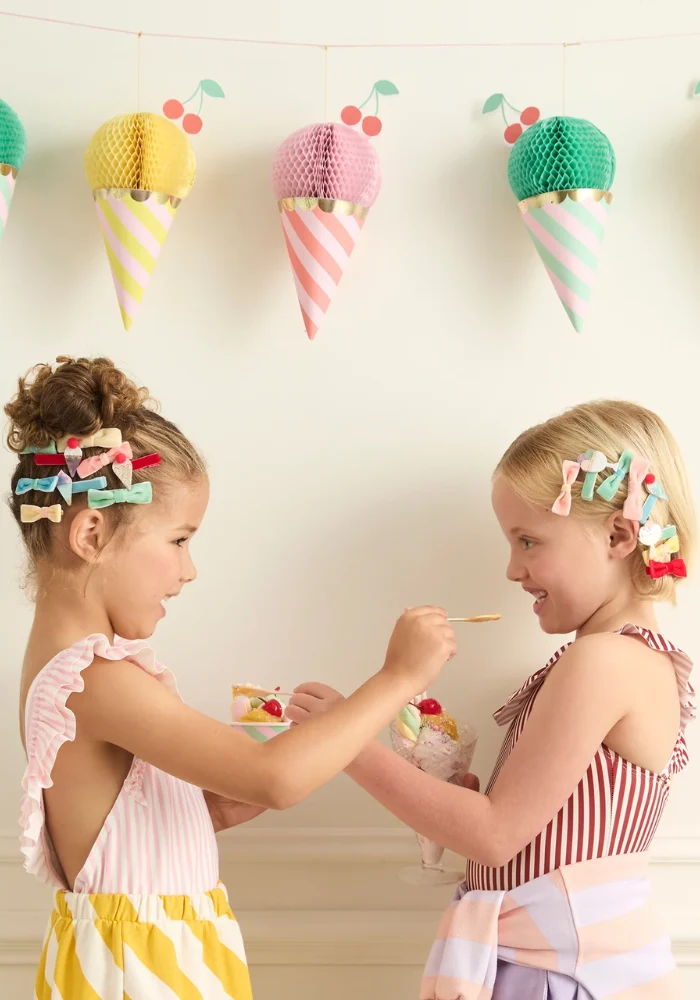 Set De 6 Barrettes Cornet De Glace