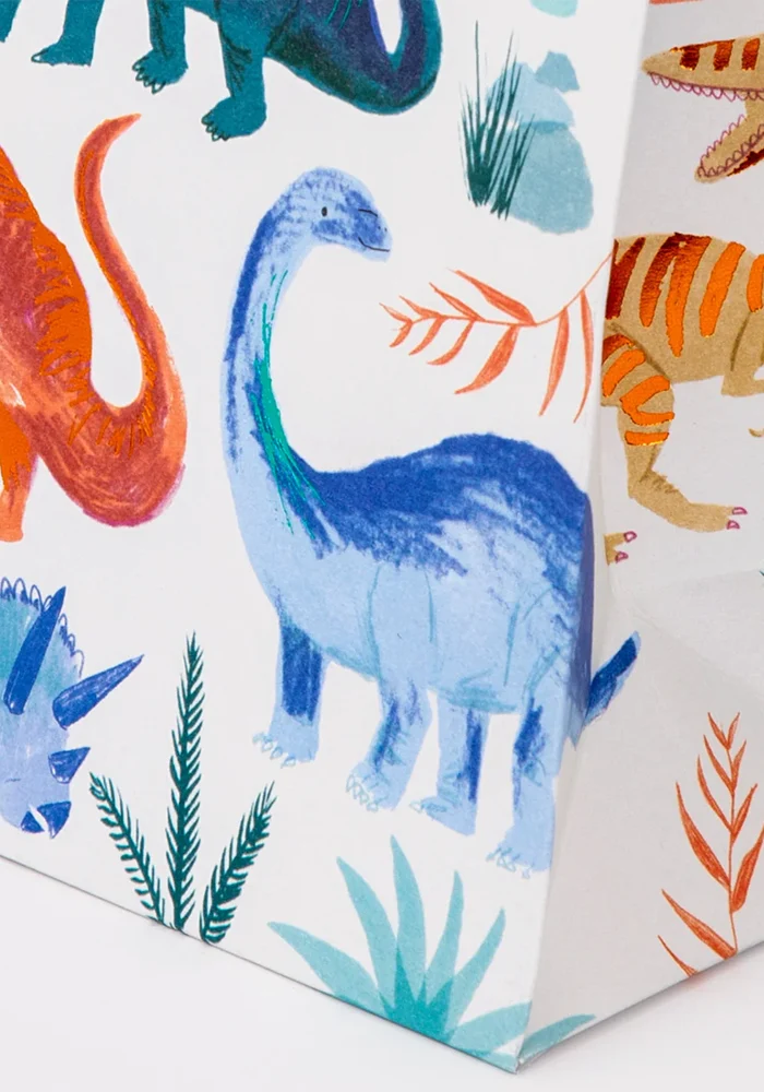 Lot De 8 Sacs En Papier Royaume Des Dinosaures