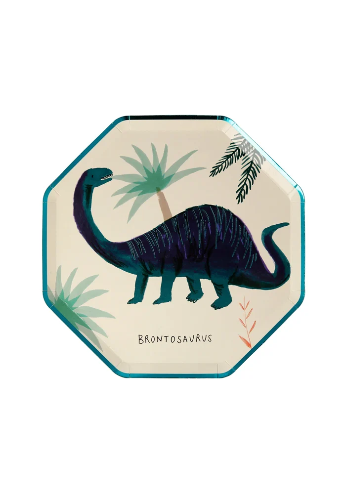 Lot De 8 Assiettes Dinosaures Petit Modèle