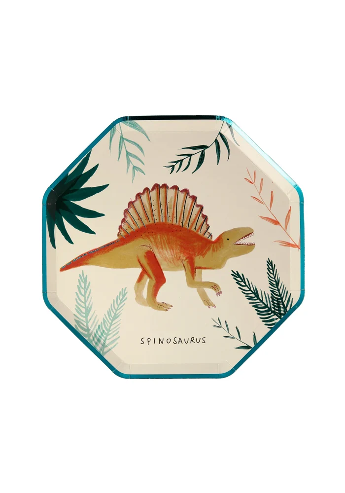 Lot De 8 Assiettes Dinosaures Petit Modèle