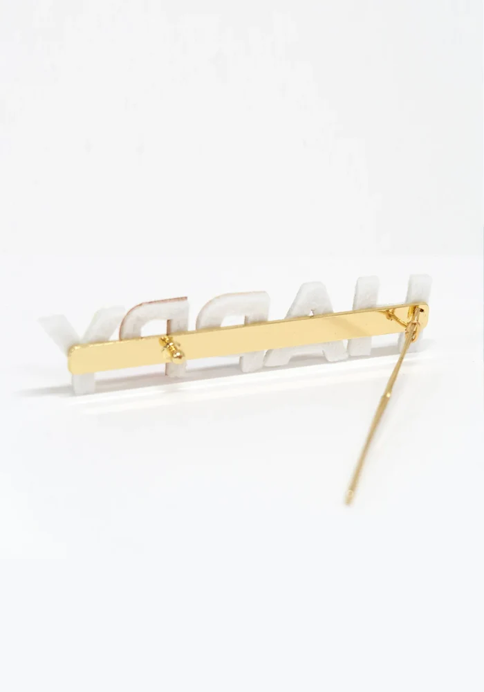 Barrette Longue Message Happy