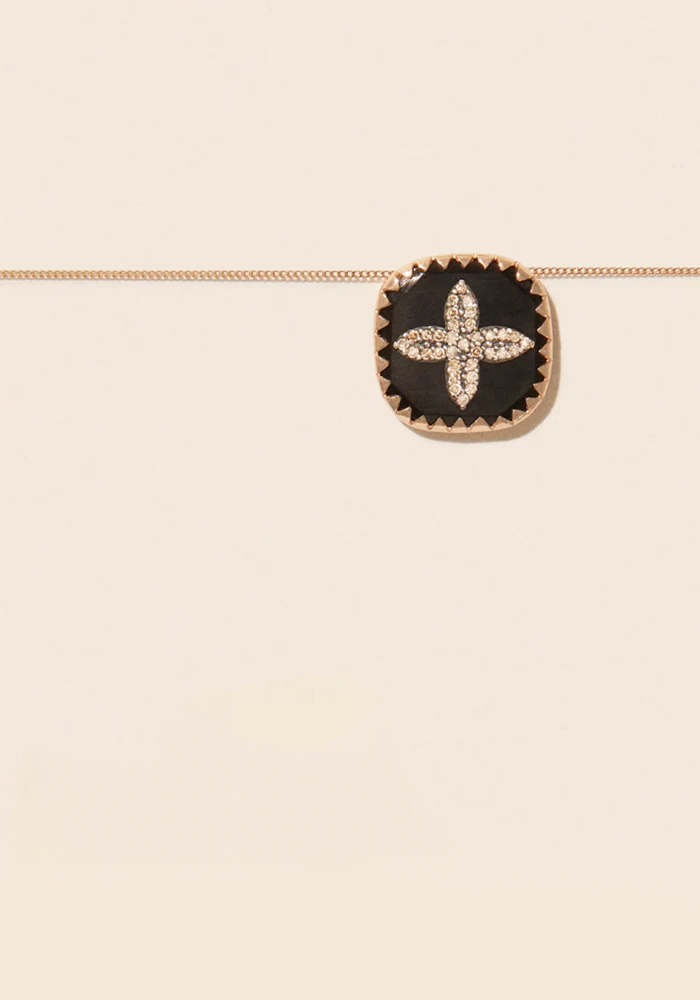 Collier Bowie Noir Diamant