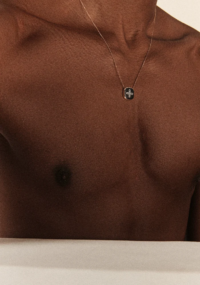 Collier Bowie Noir Diamant