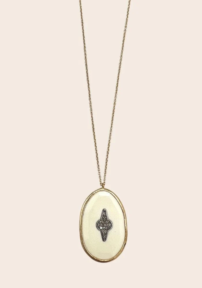 Collier Simone Blanc Exclu Blush